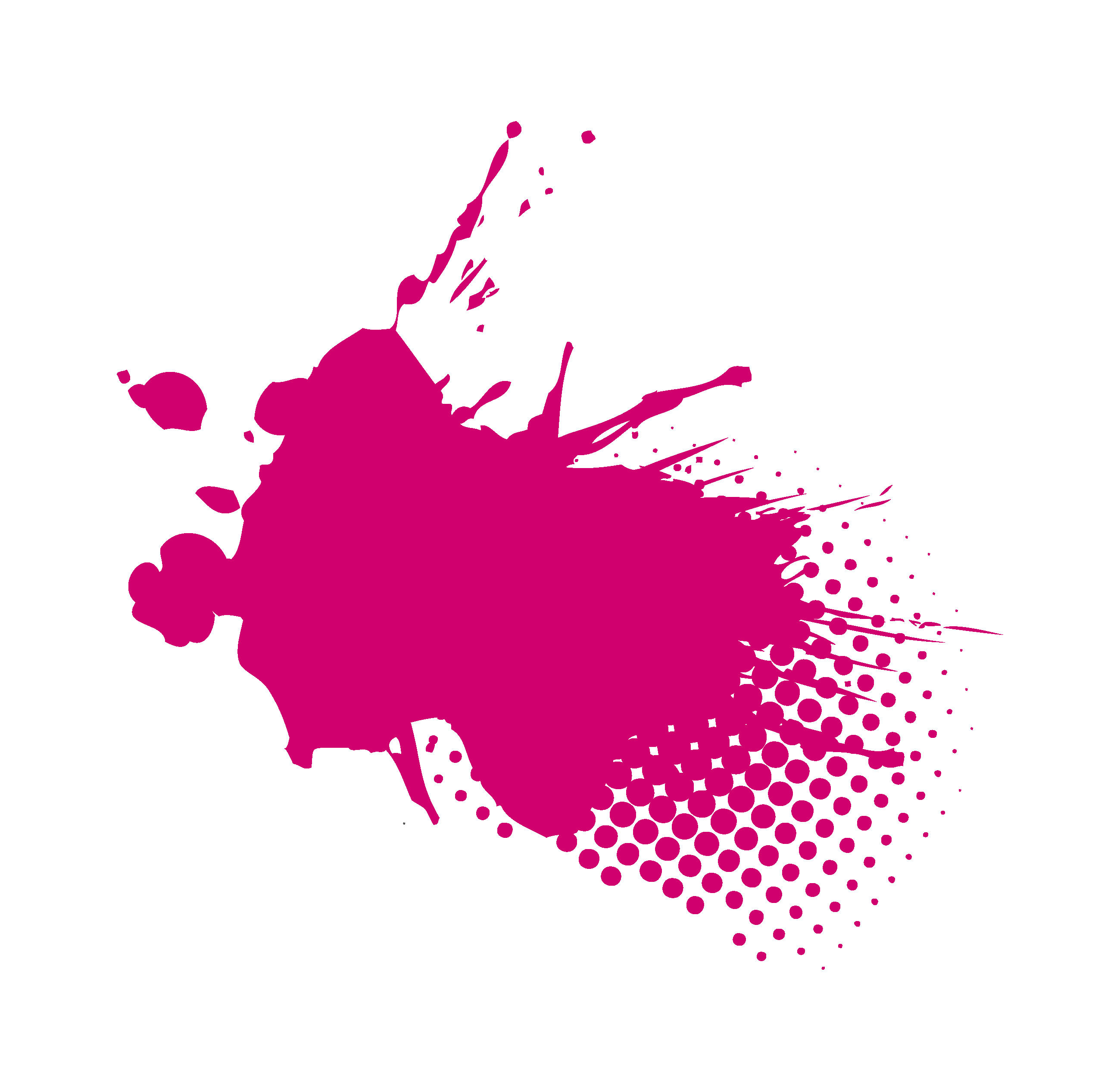 Image showing a pink decorative paint splat